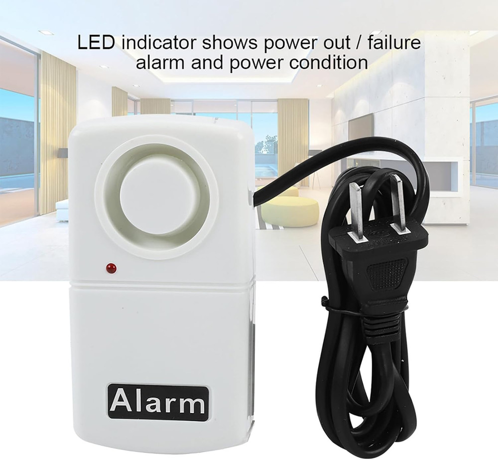 Automatic Power Cut Failure Alerter LED Indicator Smart 120Db Outage Alarm Warni