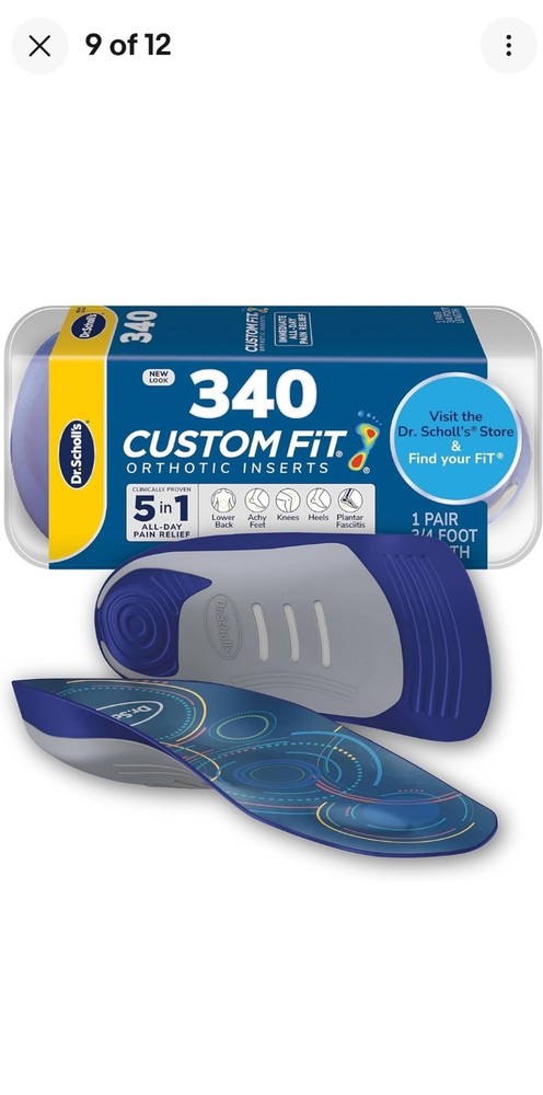 Dr. Scholl's CF340 Custom Fit Orthotic Inserts