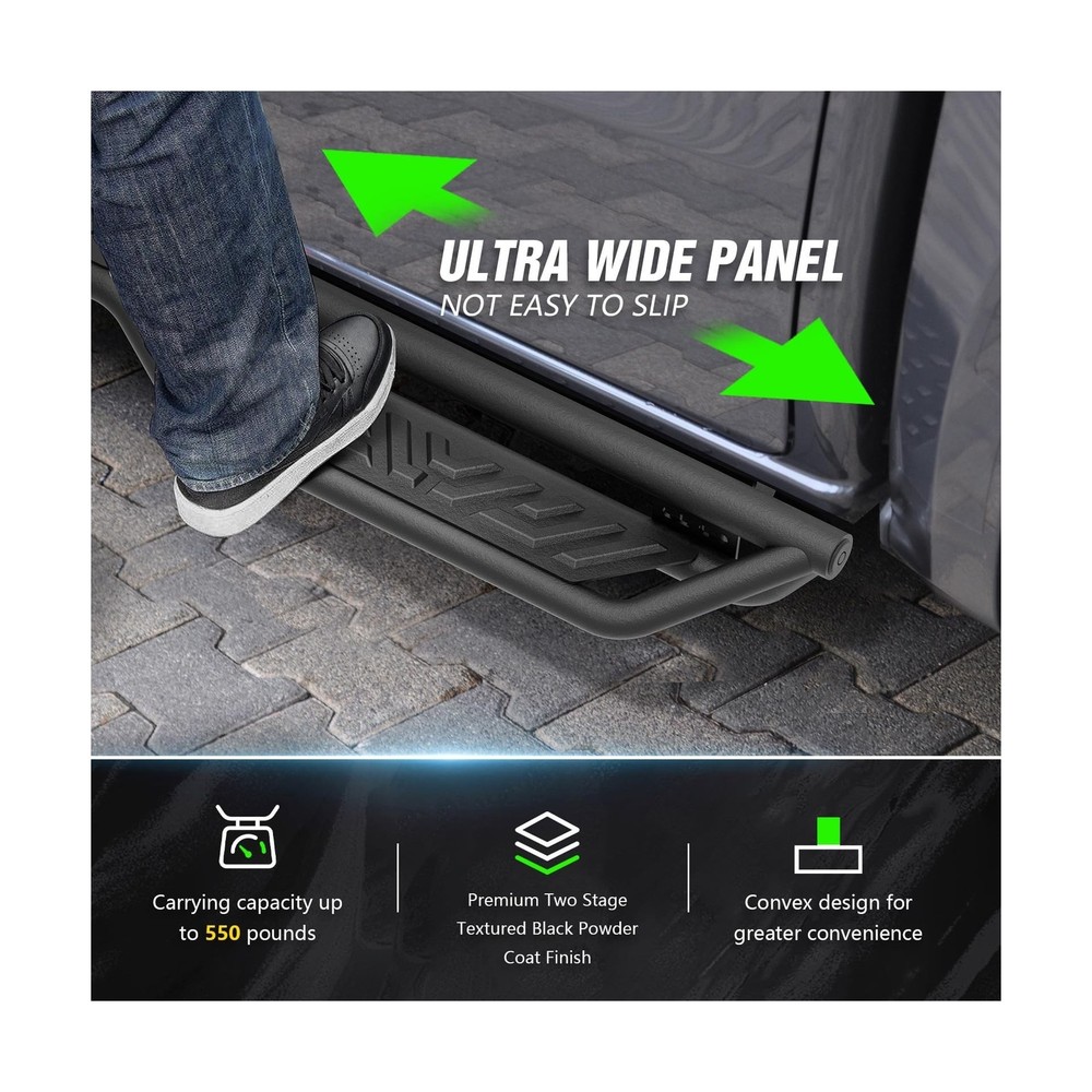 Double Cab Running Boards Side Steps Compatible for 2019-2026 Chevy Silverado...