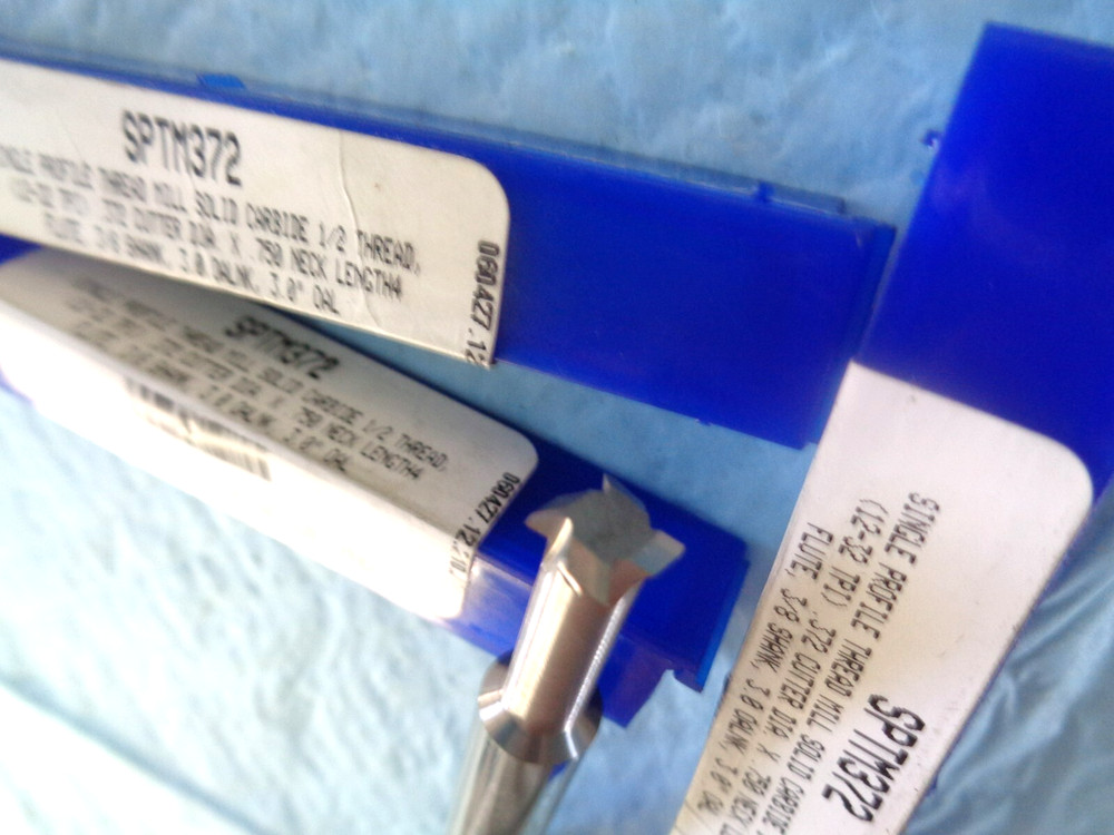 New SCIENTIFIC CUTTING TOOLS SPTM372 1/2" Thread 12-32 TPI Carbide Thread Mill