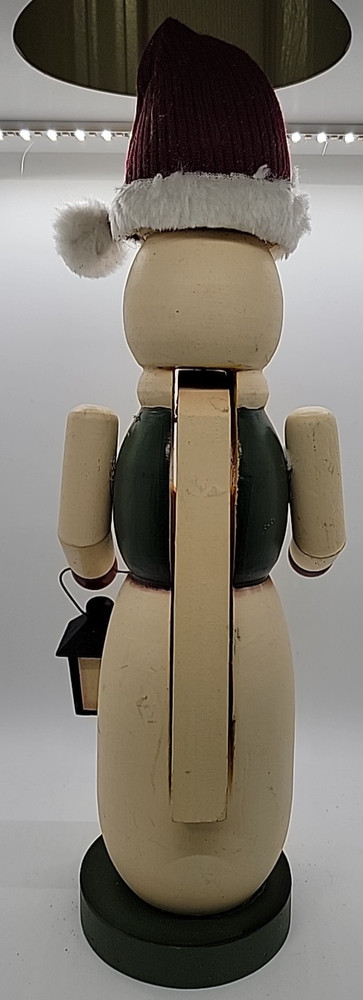 15" Snowman With Lantern & Red Hat Nutcracker