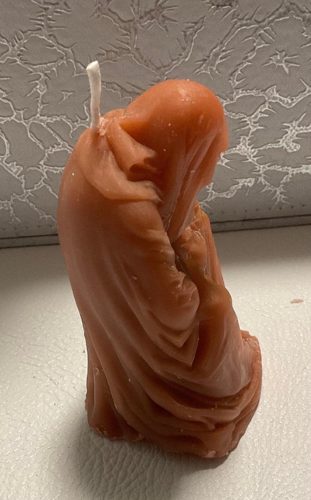 3.5 INCH WICCAN CAPED SKULL CANDLE AMOINTED & BLESSED 💀💀💀💥