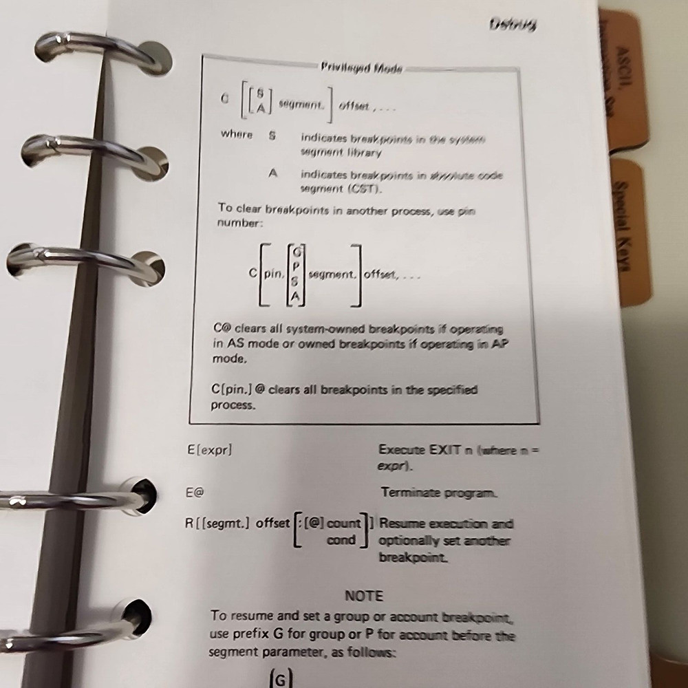 Vtg 1981 Hewlett Packard HP 3000 Computer Systems MPE Software Pocket Guide