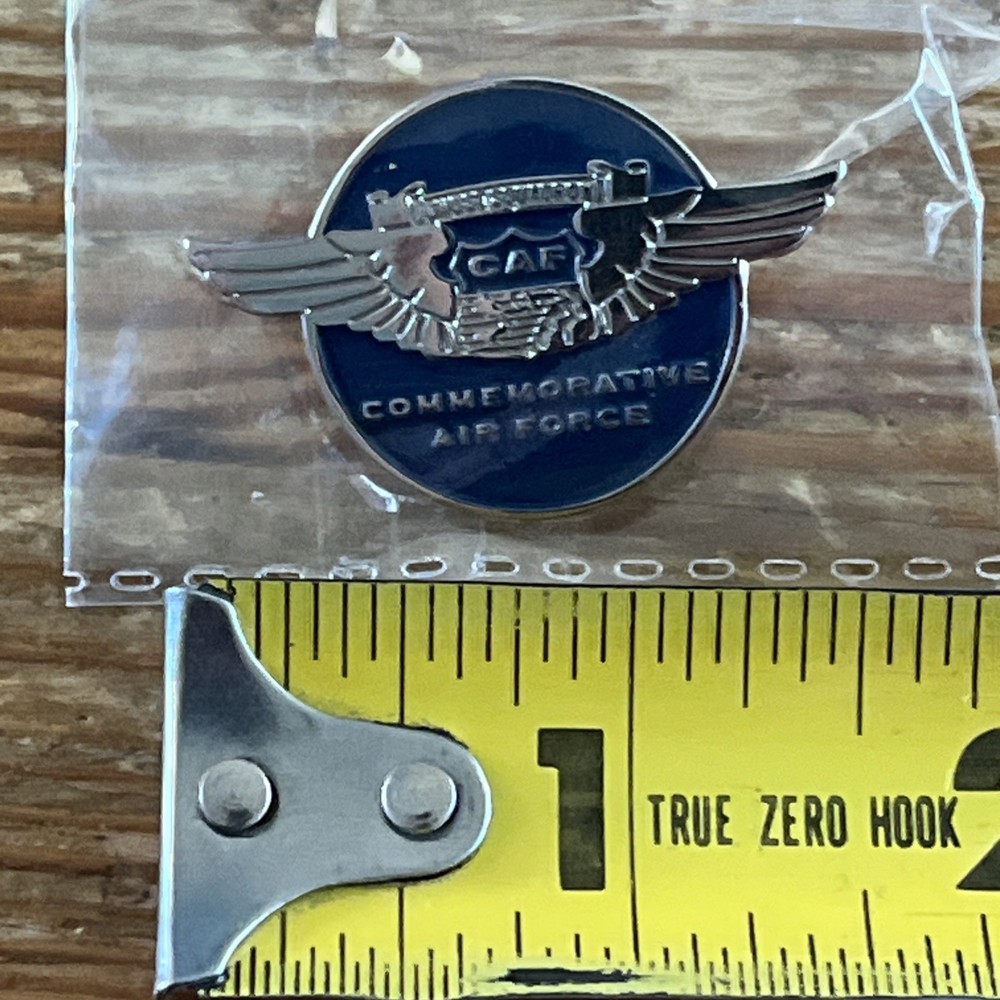 CAF Commemorative Air Force Pin Ghost Squadron Pilot Wings Badge Pinback
