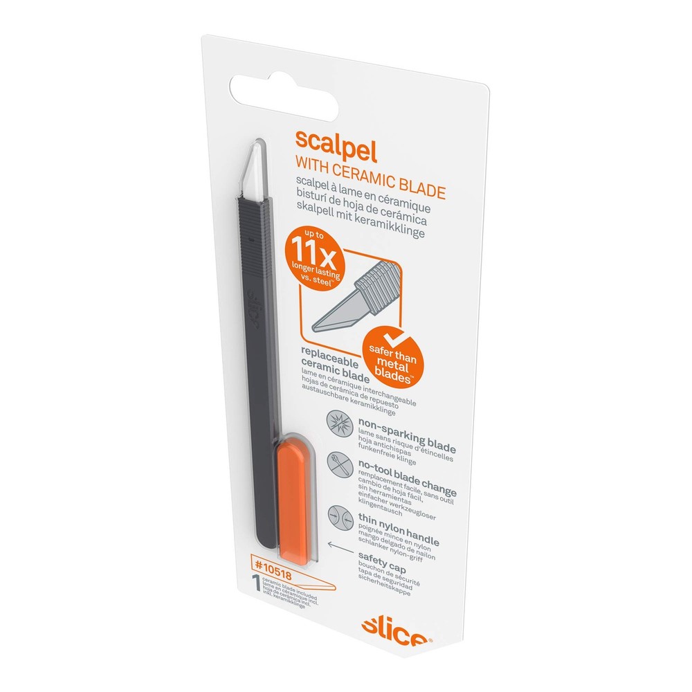 Slice Scalpel 1 Pack Black with Orange