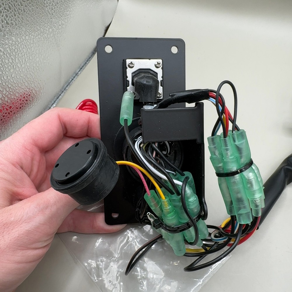 Acouto Outboard Ignition Key Switch Panel Single Engine On-Off-Start w/ Keys