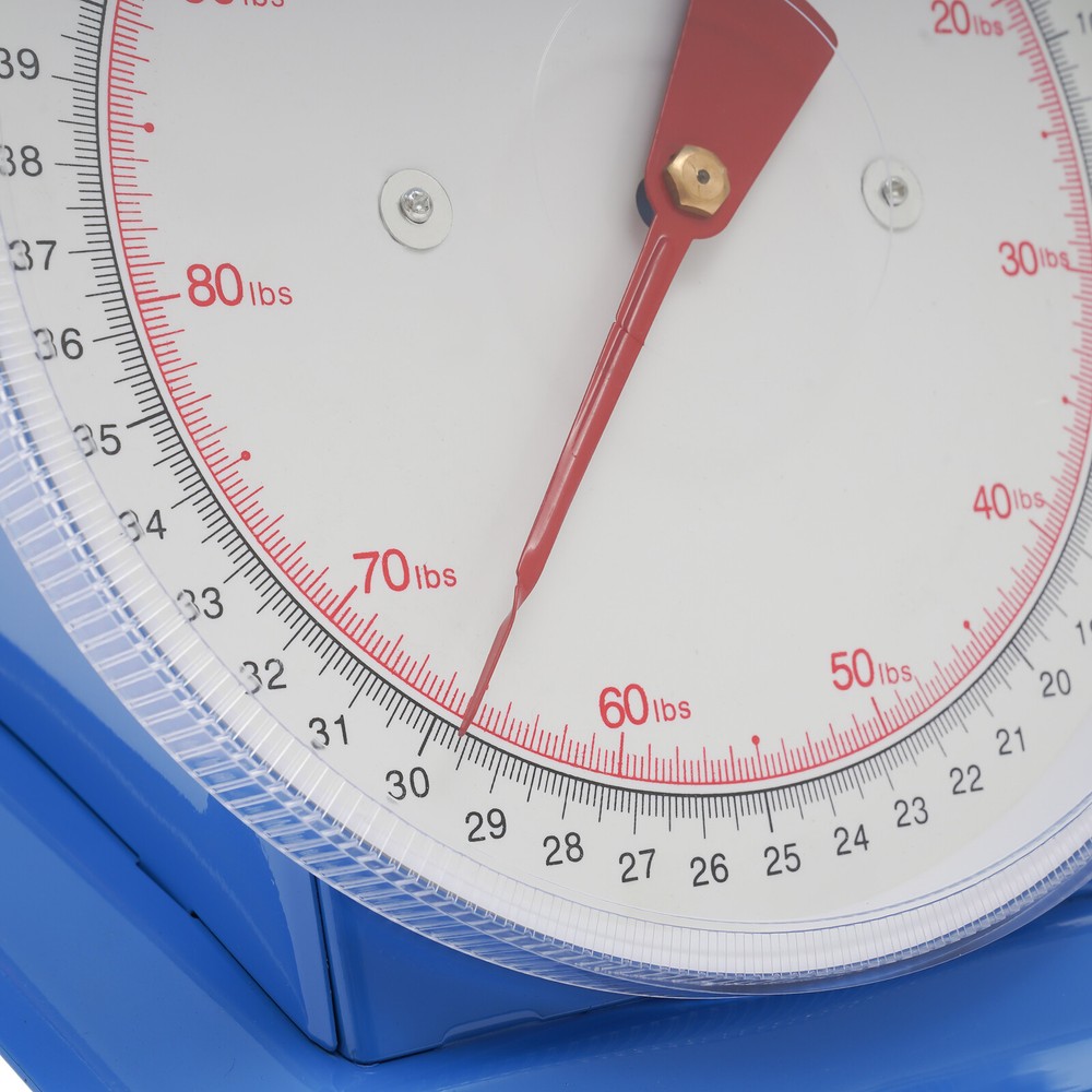 110LBS Heavy Duty Mechanical Kitchen Scale with Durable Iron Platform