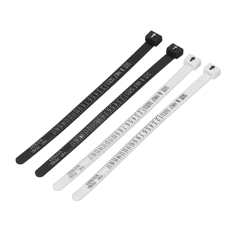 10 Pcs Ring Sizer Accurate Clear Printing Lightweight Portable Finger Ring Sizer