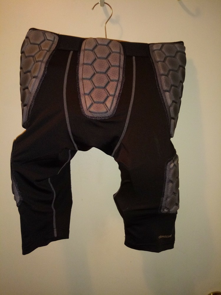 Mens Adidas Alphaskin Compression 5 Pad Shorts Black Medium
