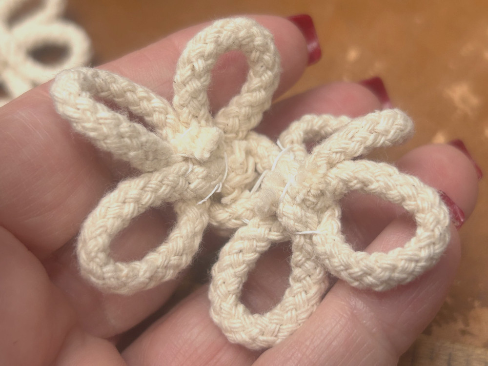 cotton hand made 3 loop cord frogs 3" natural dyeable 1pc