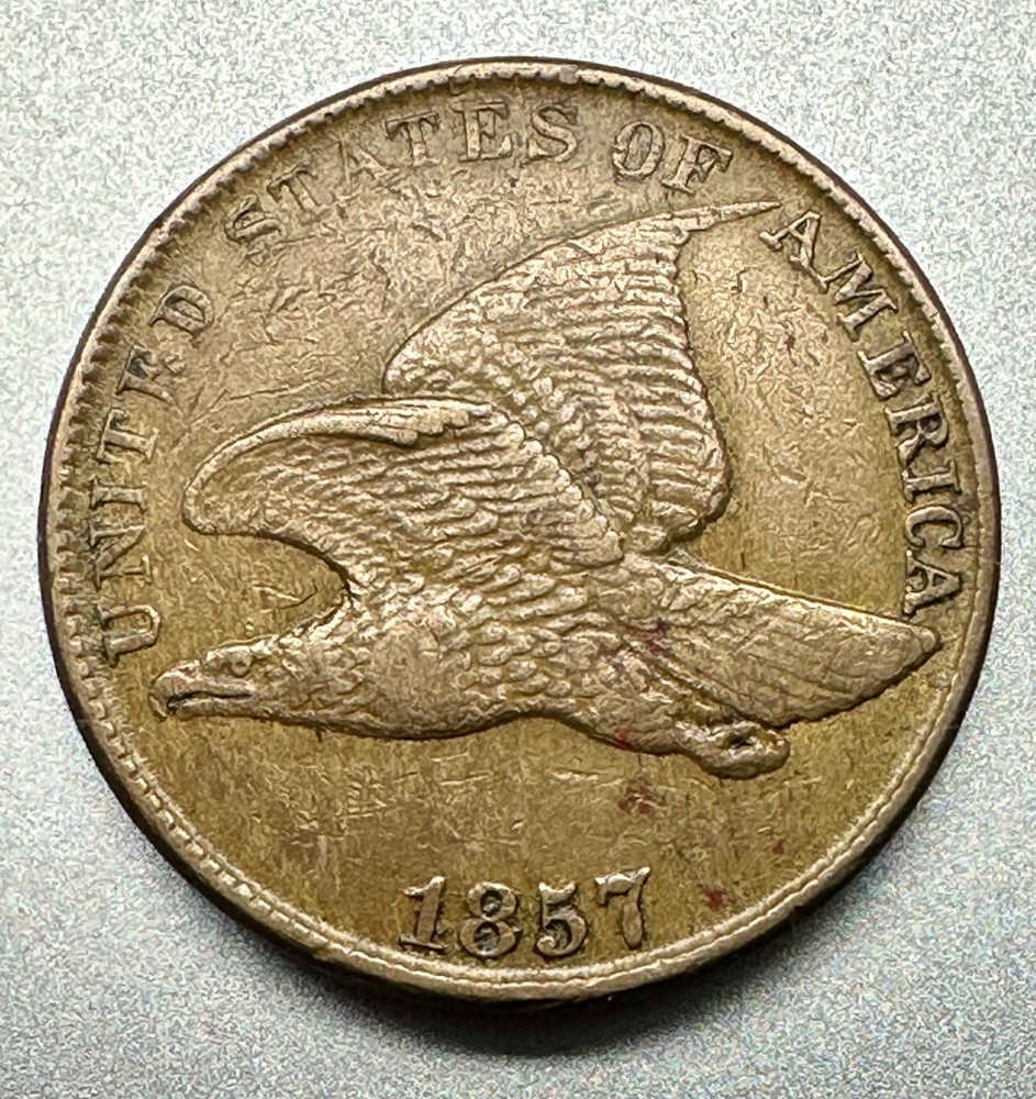 1857  FLYING EAGLE CENT   XF   KEY TYPE COIN  #9422
