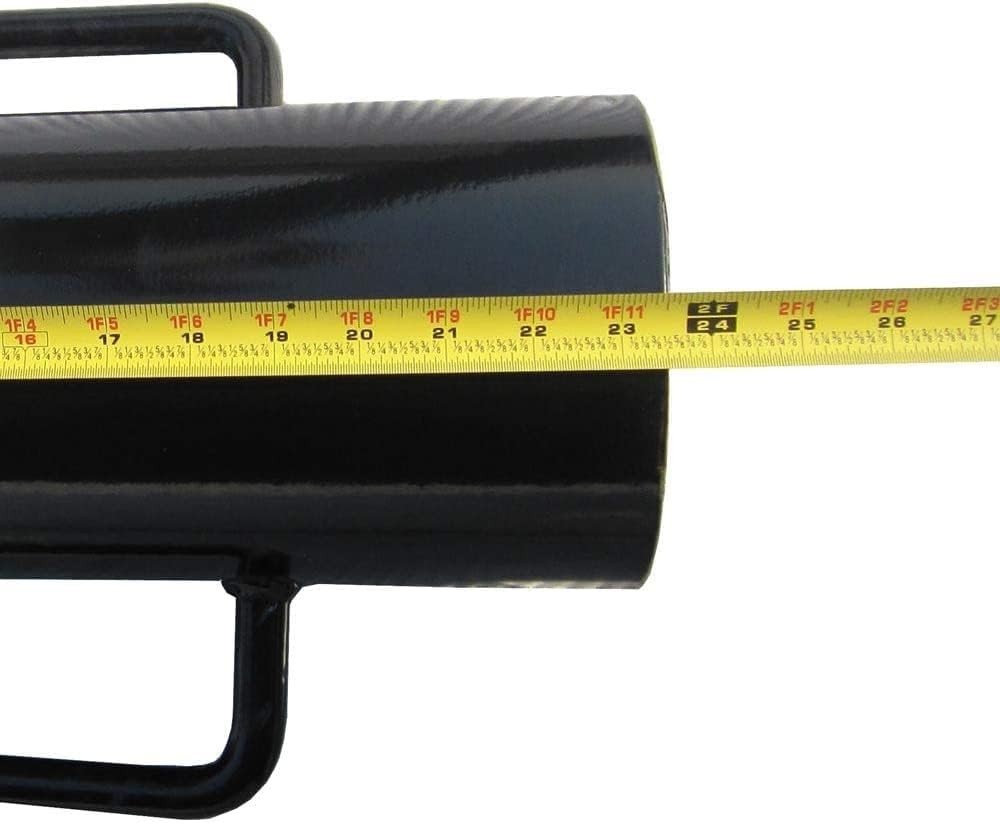 24" Black Fence Post Driver 34LB Iron T Post Pole Pounder