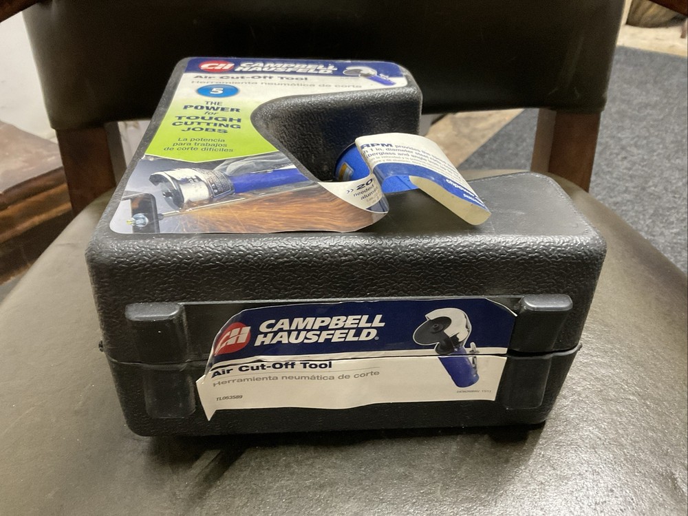 CAMPBELL HAUSFELD AIR CUT OFF TOOL, With Case, 4 Wheels, Tools