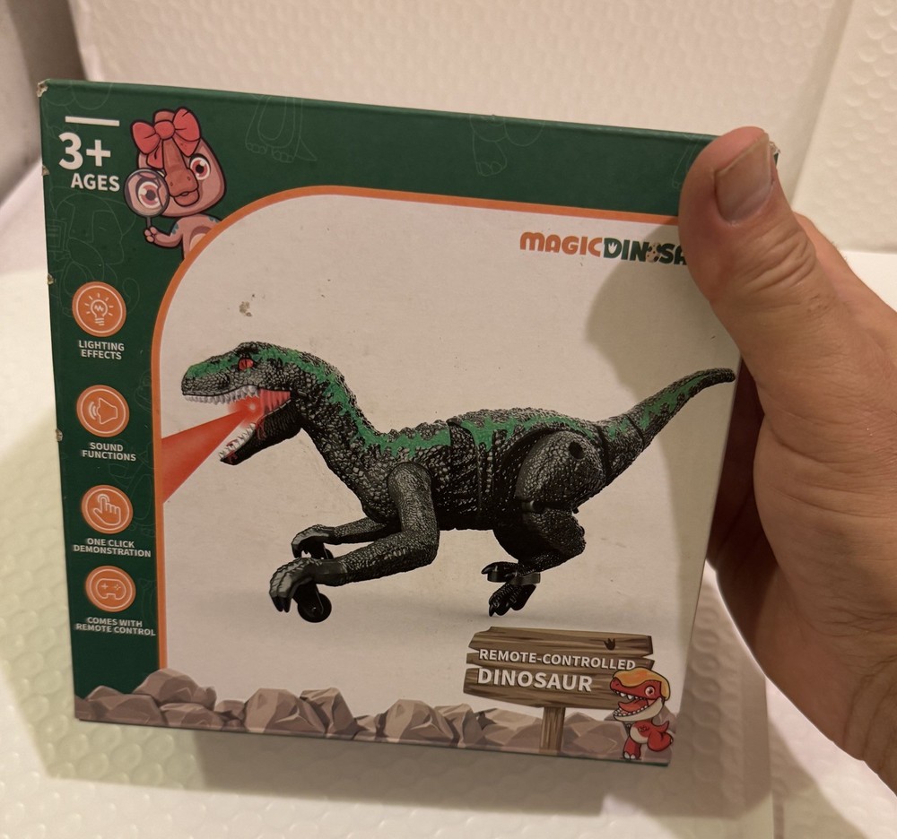 Remote Control Dinosaur for Kids , w/ Sound & Light Effects