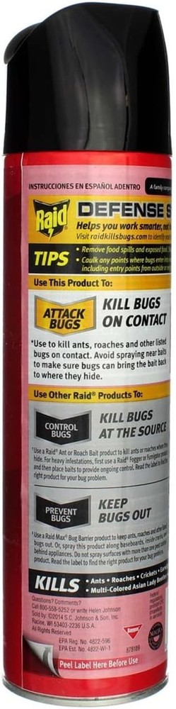 Raid® Ant & Roach Killer 26, Fragrance-Free Bug Spray, 17.5 fl. oz. 2 pack