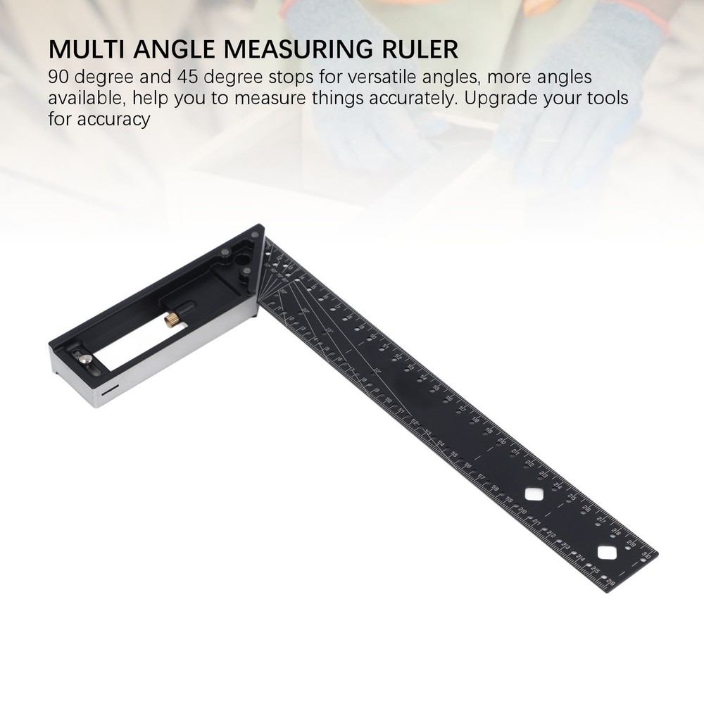 Multi Angle Measuring Ruler 45 90 Degree Combination Right Angle Accurate New