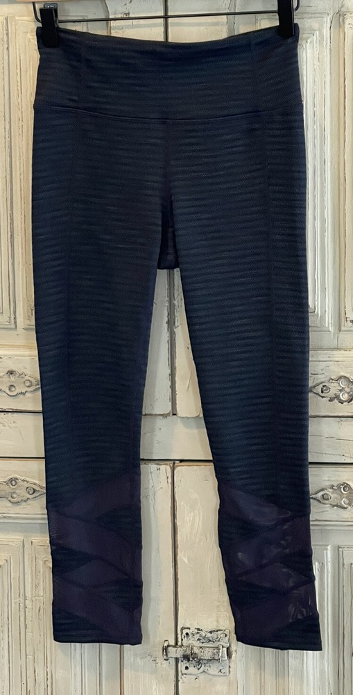 Athleta Cropped Leggings ~XS Blue