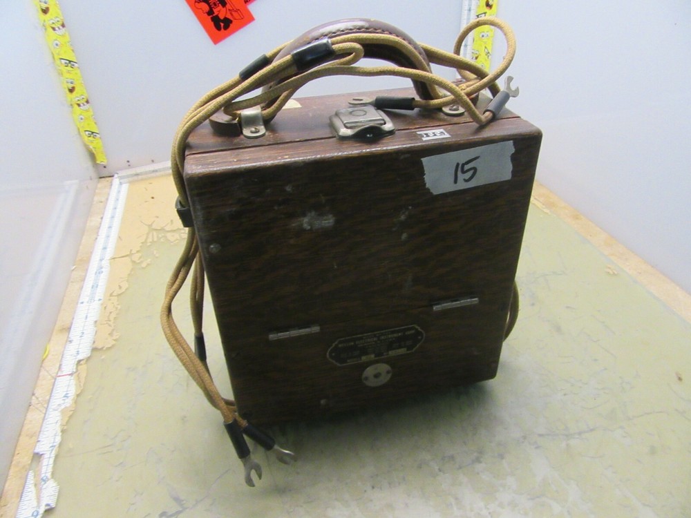 antique weston model 45 electrical meter millivolts dc [#15][5*B-8]