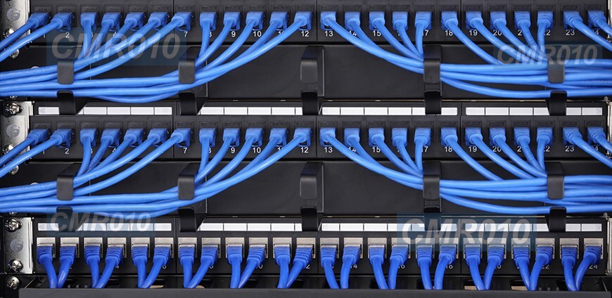 1U Server Rack Cable Organizer with 5 Adjustable Hooks for Network/Data Cabinets