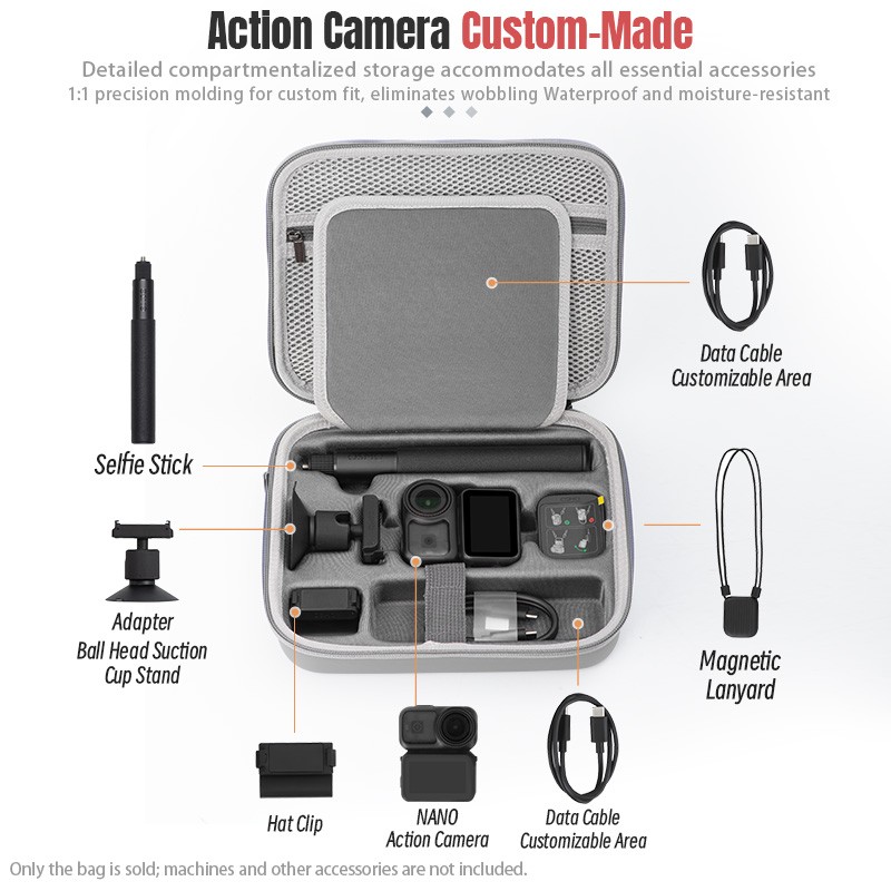 For DJI OSMO NANO Camera Combo Storage Case Parts Portable Storage Case