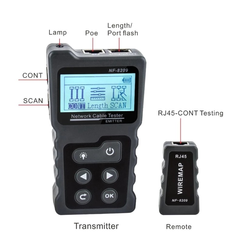 Cable Tracker Cable Testers Cable PoE Detector for POE Testing