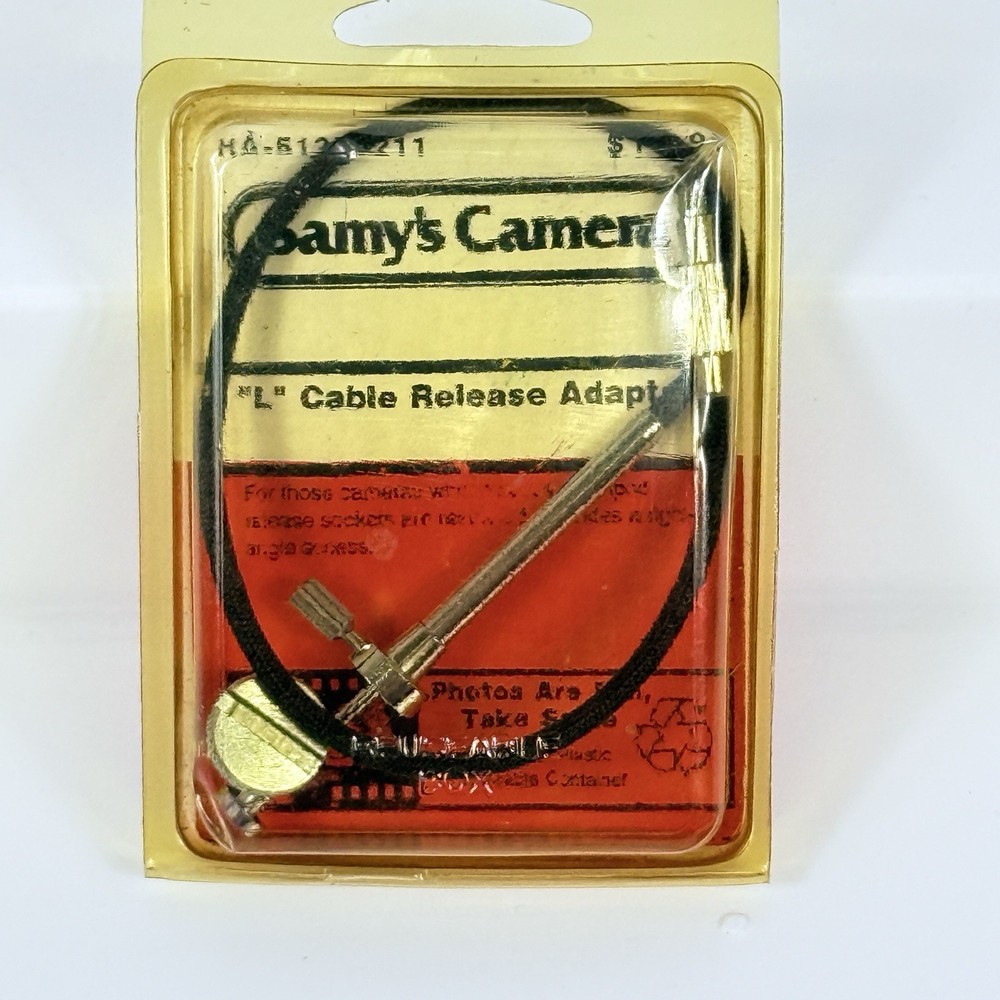 Samy’s Camera “L” Cable Release Adapter – Vintage New in Package