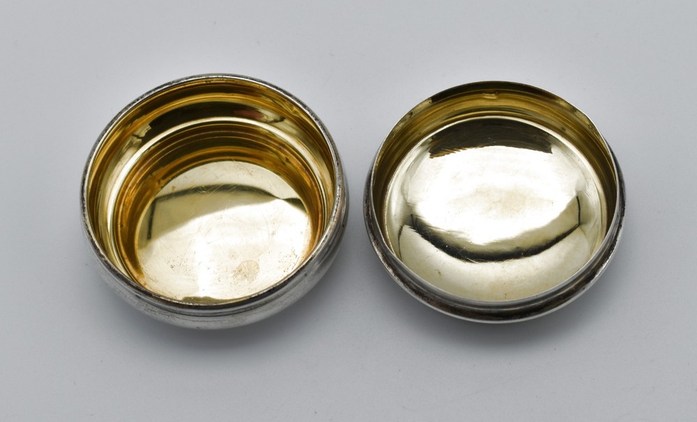 Vintage Solid Silver Powder Rouge Pot Snuff Box 1992 Broadway & Co.