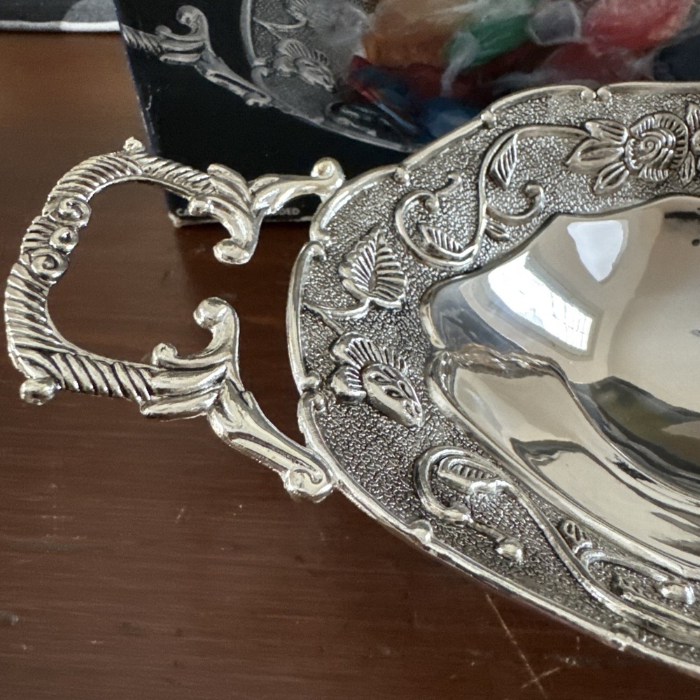 Vintage Silver-plated Footed Candy Dish