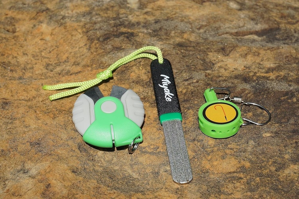 Fishing Accessories Kit - Hook Sharpener, Knot Tool & Line Cutter for Tackle Box