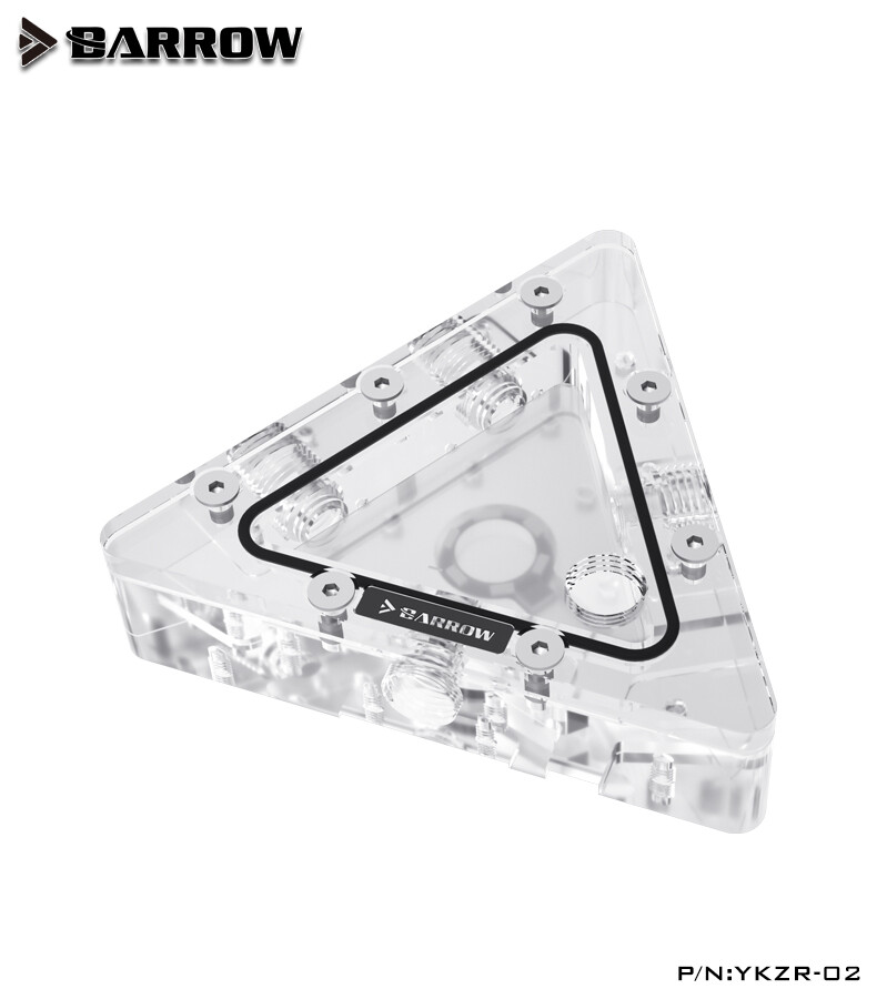 Barrow Acrylic Triangle YKZR-02 Triangular Combined Reservoir + 5v aRGB LED