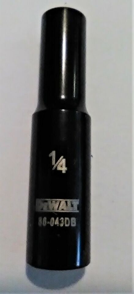 Dewalt 1/4" x 1/4" Deep Socket 86-043DB Black Chrome