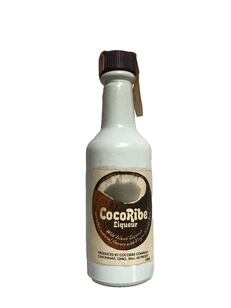 COCORIBE LIQUEUR MINI BOTTLE EMPTY TO COMPLY WITH EBAY RULES