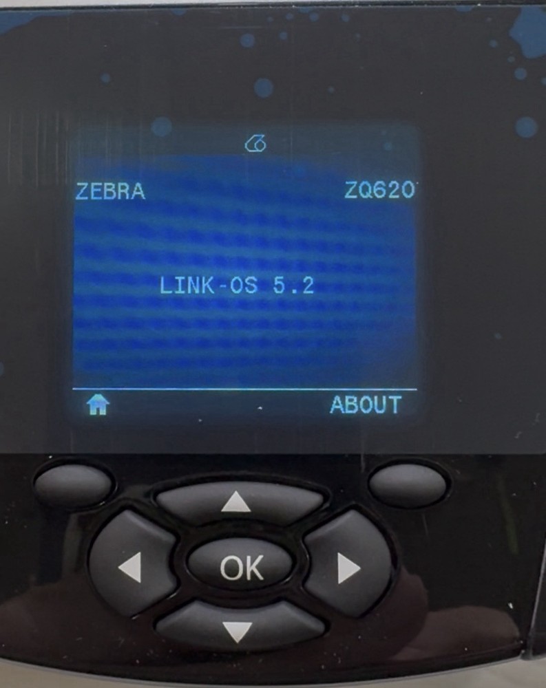 Zebra ZQ620 Barcode Printer, WiFi, Bluetooth w/ Battery.