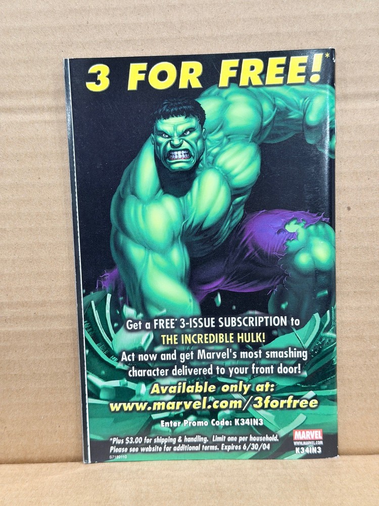 Hulk Microsoft Xbox Game Manual Booklet Only No Game