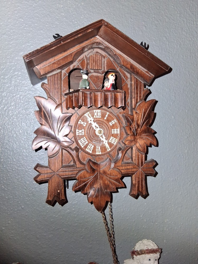 Vintage German Cuckoo Clock Wood