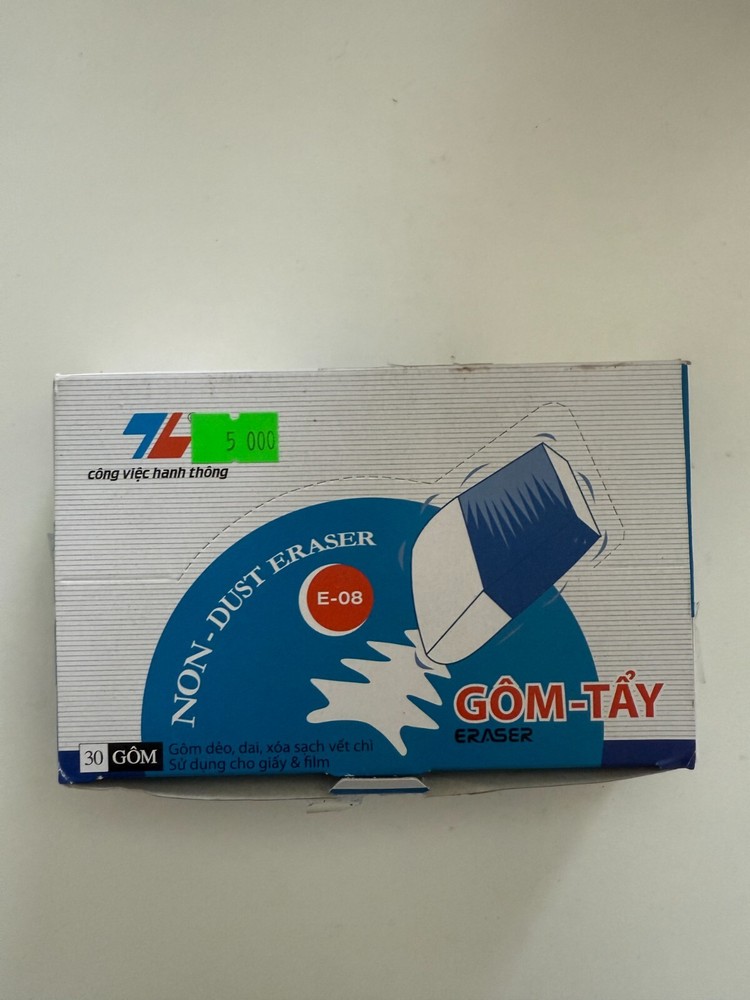 Thien Long Non-dust Eraser (30 ct)