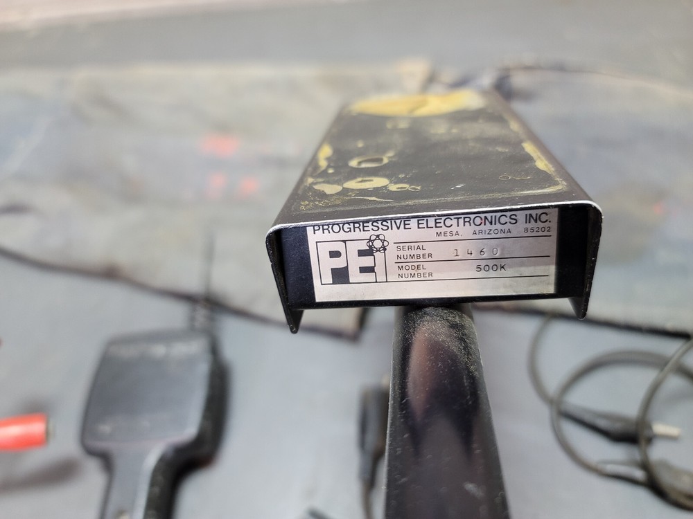 PROGRESSIVE ELECTRONICS MODEL 500K 500HP TRACKER CABLE LOCATING SYSTEM LOT AS-IS
