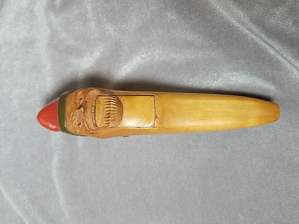 Antique Hand Carved Nut Cracker.  Holiday