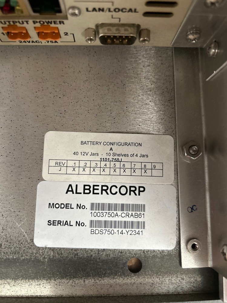 Albercorp BDS-40 Battery Diagnostic System Base Unit 1003750A-CRAB61