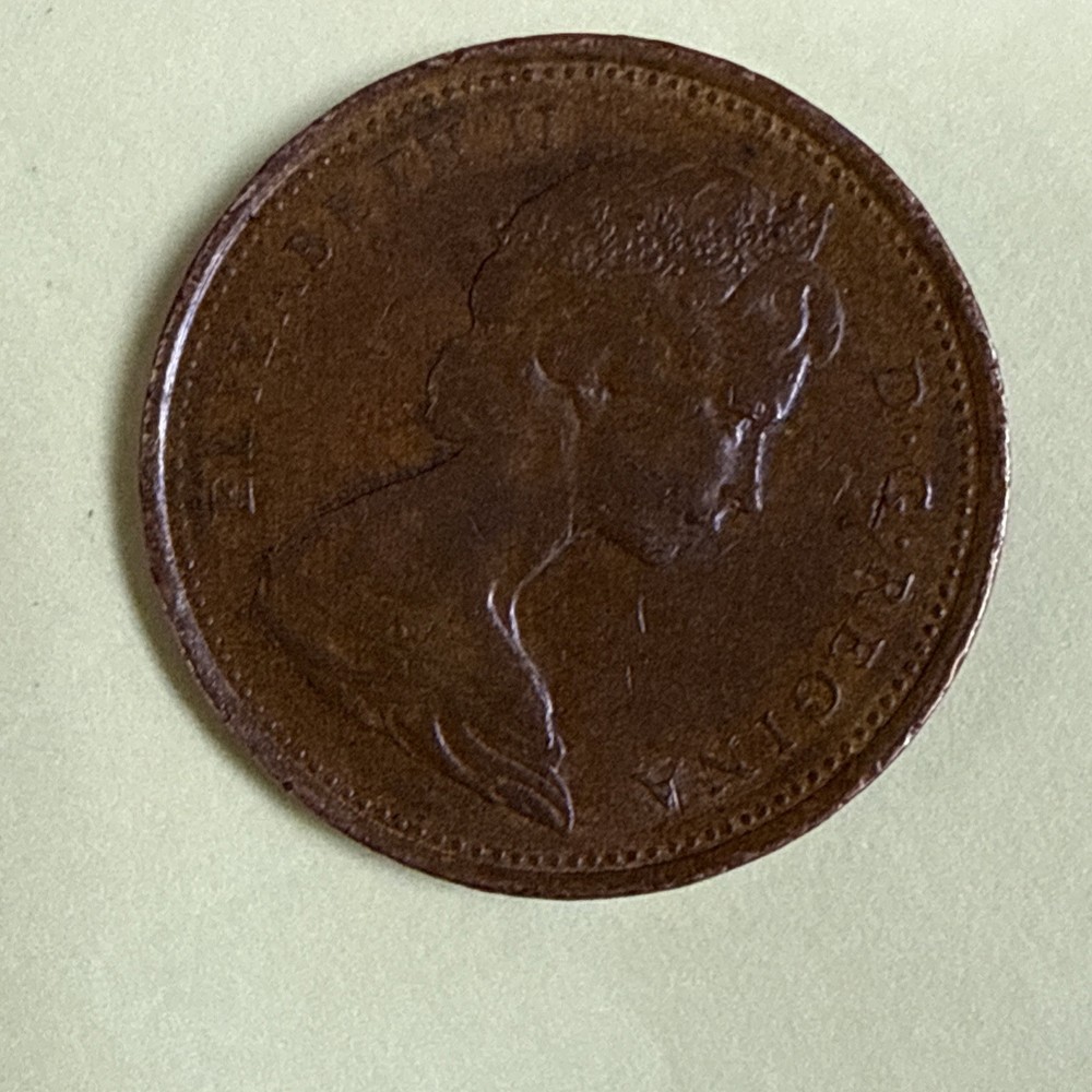 1969 Canada Penny With The KG Mark