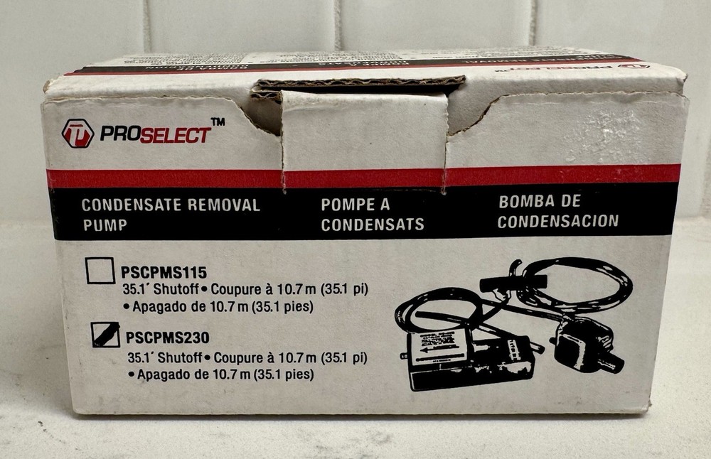PROSELECT PSCPMS230 Mini Split Condensate Pump 2Gph, 230V