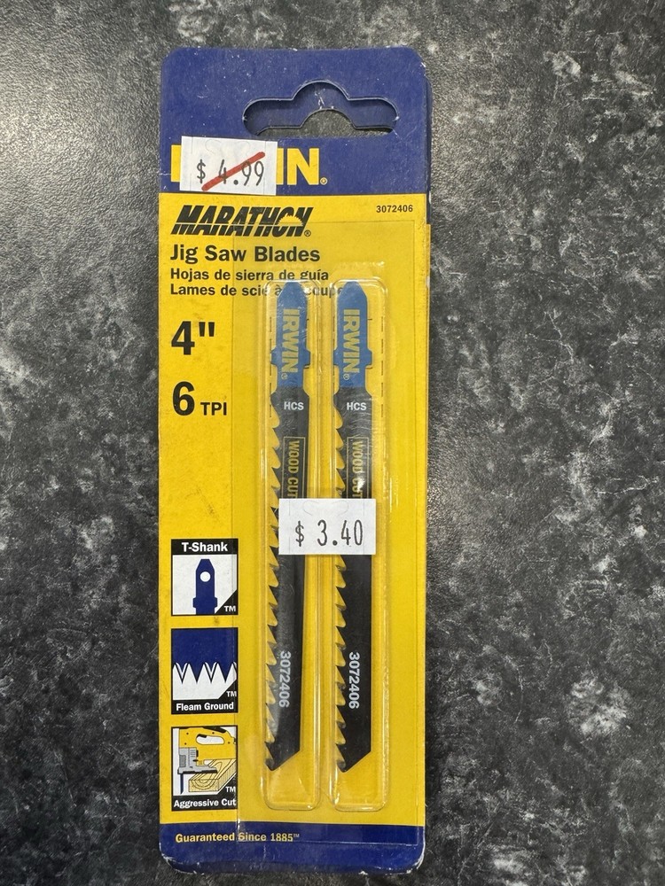 Irwin Marathon 2-pack T-Shank 4" 6 TPI #3072406