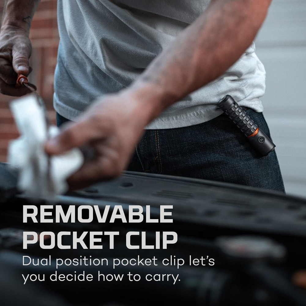 NEBO Torchy 2K Rechargeable Pocket Flashlight | 2000 Lumen