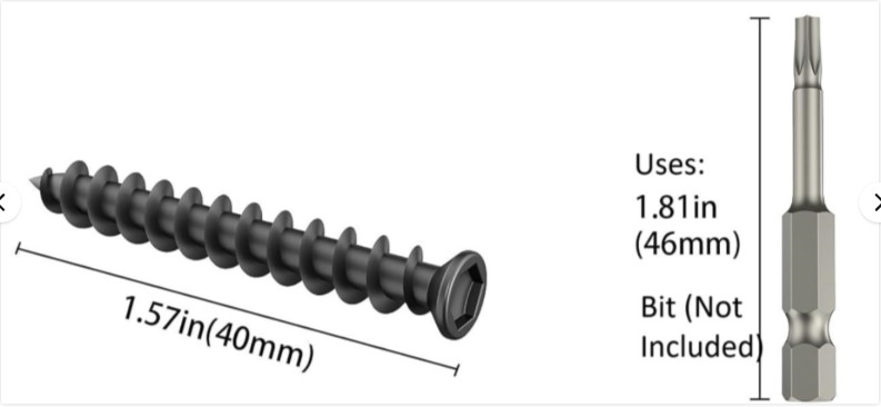 Hidden Deck Boards Fasteners Composite Clips Screws Trex Board Decking - 200 Pcs