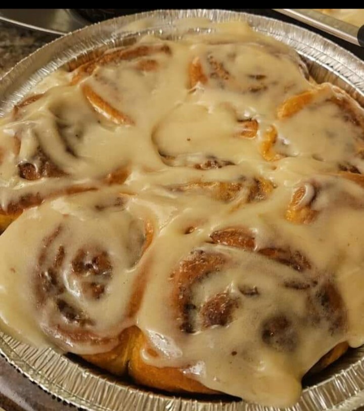 cinnamon rolls "  One Large Dozen "