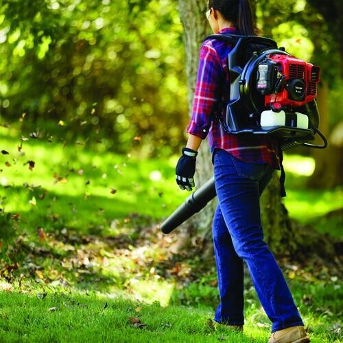 600 CFM 51cc 2 Cycle Gas Backpack Blower Light Padded Strap Yard Debris Sweeper
