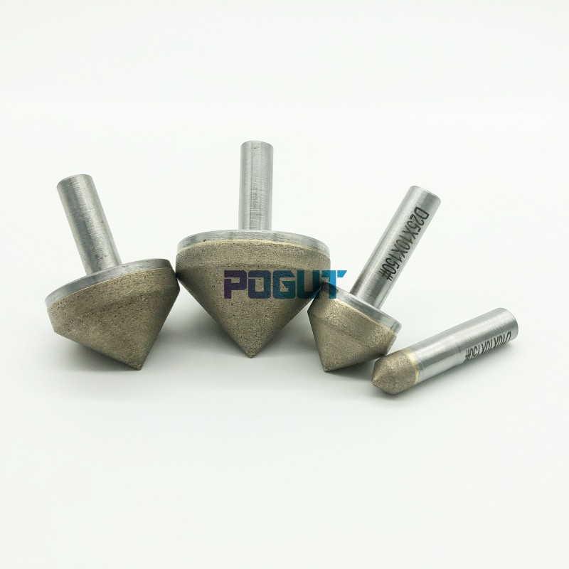 Diamond Conical Countersink Drill Bit for Grinding Glass Marble Hole Chamfer