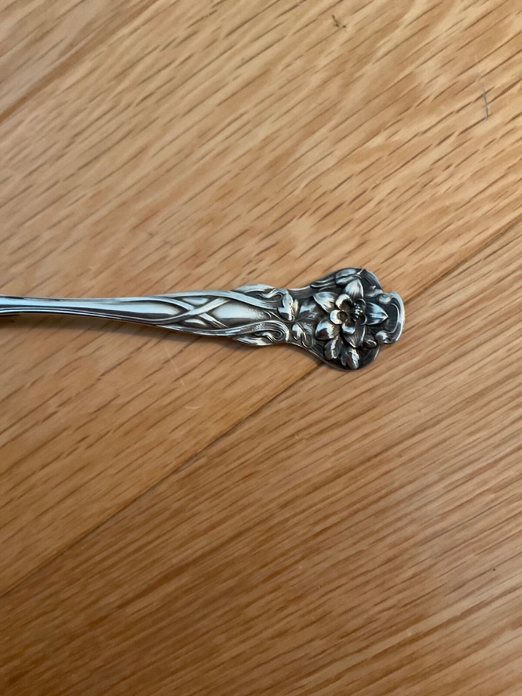 Watson unidentified floral five o'clock spoon