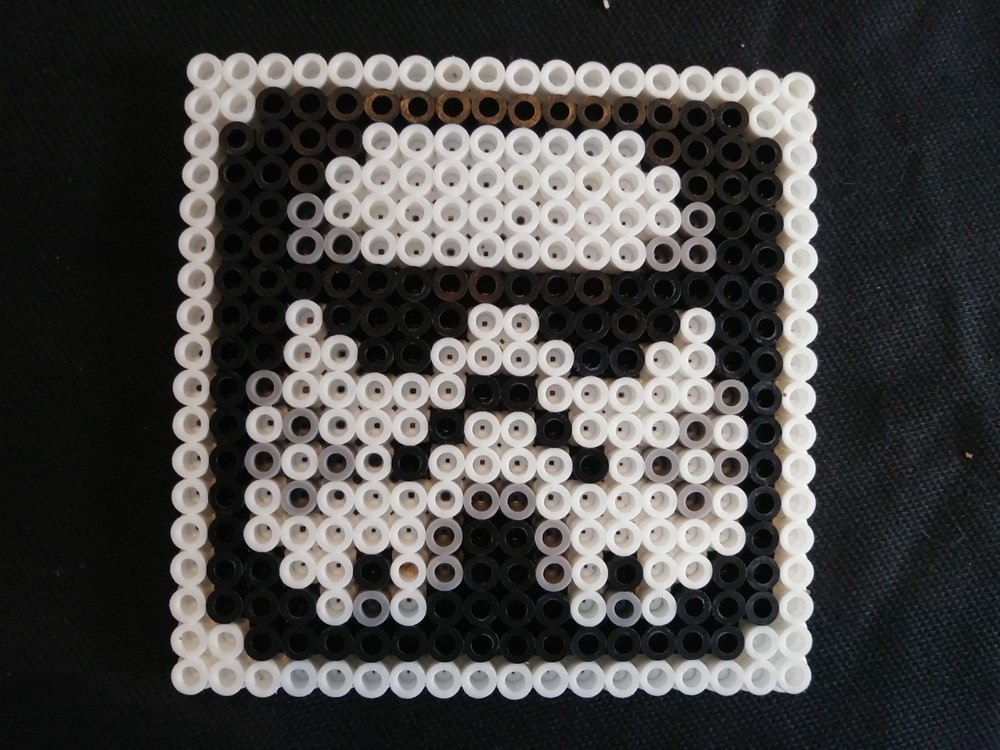 Perler Bead Stormtrooper Coasters - Set of 4