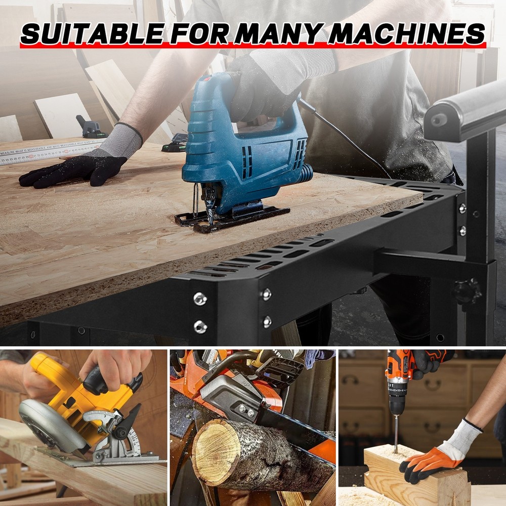 Height Adjustable Planer Stand with Wheels,Miter Saw Tool Stand With Rollers